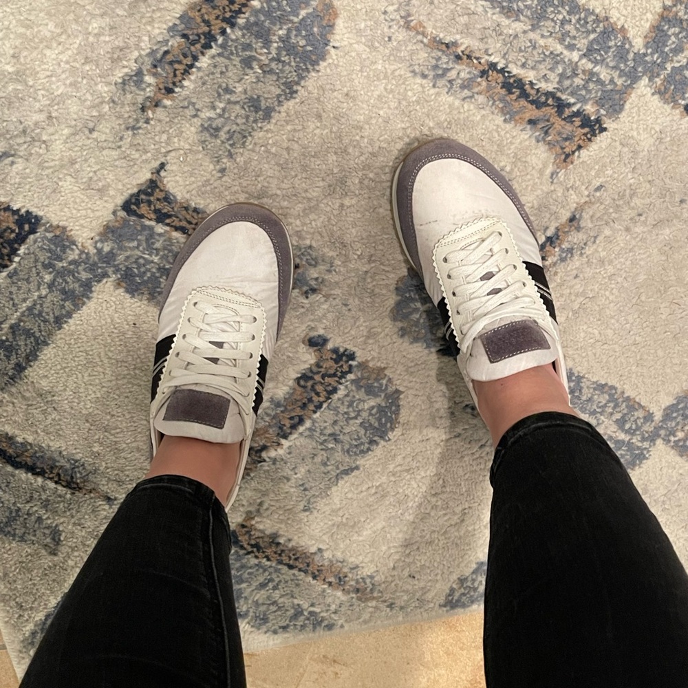 Brunello Cucinelli Leather White and Gray Women's Sneakers 👟
